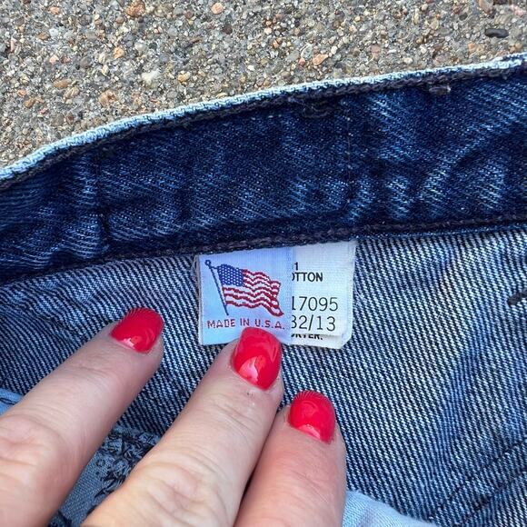 Vintage Rockies High Rise Pleated Taper Ankle V Yoke Cowgirl Western Jeans 28x36 - Picture 7 of 8